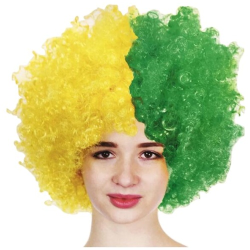 DELUXE AUSSIE AFRO WIG Costume Party Fancy Curly Hair Disco Dress Australia Day