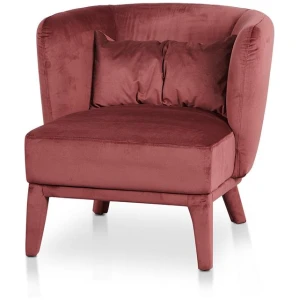Daley Fabric Armchair - Elegant Plum by Interior Secrets - AfterPay Available