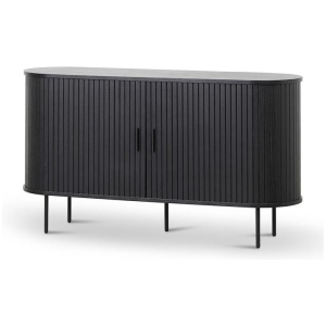 Dania 1.4m Wooden Buffet Unit - Full Black by Interior Secrets - AfterPay Available