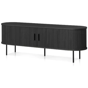 Dania 1.6m TV Entertainment Unit - Full Black by Interior Secrets - AfterPay Available