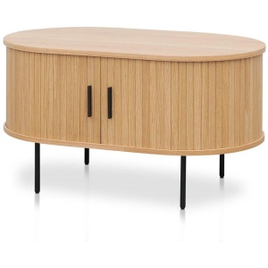 Dania 100cm Oval Coffee Table - Natural by Interior Secrets - AfterPay Available