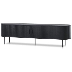 Dania 2m TV Entertainment Unit - Full Black by Interior Secrets - AfterPay Available