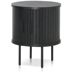 Dania Round Side Table - Full Black by Interior Secrets - AfterPay Available
