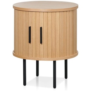 Dania Round Side Table - Natural by Interior Secrets - AfterPay Available