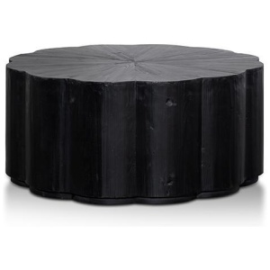 Danica 100cm Round Coffee Table - Full Black by Interior Secrets - AfterPay Available