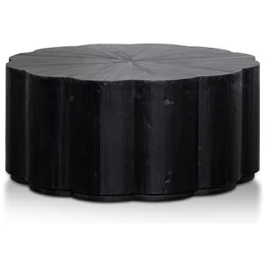 Danica 100cm Round Coffee Table - Full Black by Interior Secrets - AfterPay Available