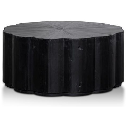 Danica 100cm Round Coffee Table - Full Black by Interior Secrets - AfterPay Available