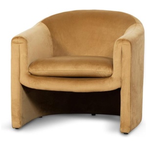 Daren Fabric Armchair - Mustard by Interior Secrets - AfterPay Available