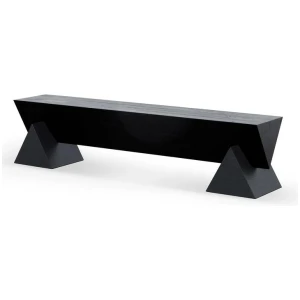 Davila 1.9m Elm Bench - Full Black by Interior Secrets - AfterPay Available