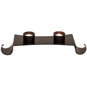 Decorative Black Metal Tea Light Candle Holder Stand