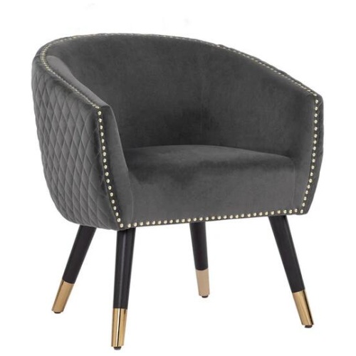 Deniz Lounge Chair Tub Chair Accent Armchair - Grey