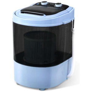 Dev King 3KG Mini Portable Washing Machine Shoes Wash Top Load Spin Camp Caravan