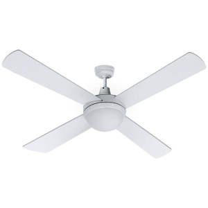 Dev King 52'' Ceiling Fan w/Light w/Remote Timer - White