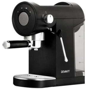 Devanti 20 Bar Coffee Machine Espresso Cafe Maker Black