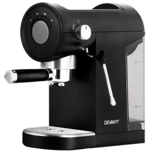 Devanti 20 Bar Coffee Machine Espresso Cafe Maker Black