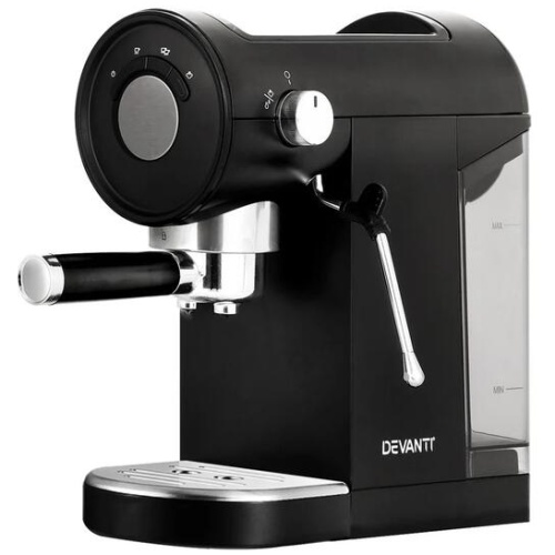Devanti 20 Bar Coffee Machine Espresso Cafe Maker Black