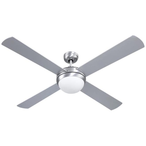 Devanti 52'' Ceiling Fan AC Motor w/Light w/Remote - Silver