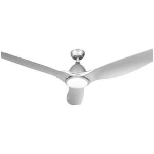 Devanti 64 Inch Ceiling Fan DC Motor w/Light w/Remote - Silver