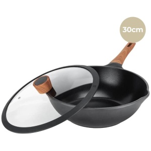 Diamond Earth® Wok + Glass Lid - 30cm