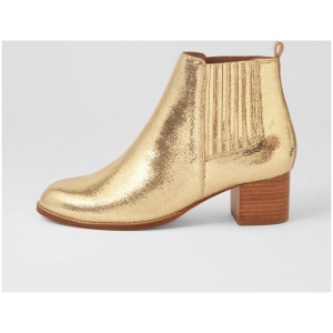 Diana Ferrari Briagalong Df Gold Speckle Natural Heel Leather Gold Speckle Natural Heel Boots Womens Shoes Casual Ankle Boots