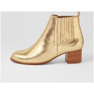 Diana Ferrari Briagalong Df Gold Speckle Natural Heel Leather Gold Speckle Natural Heel Boots Womens Shoes Casual Ankle Boots