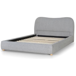 Diaz King Bed Frame - Storm Grey by Interior Secrets - AfterPay Available