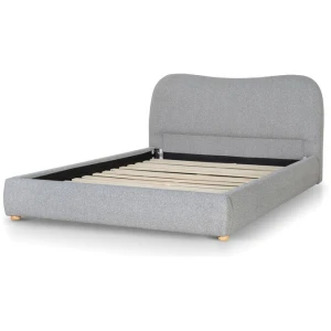Diaz King Bed Frame - Storm Grey by Interior Secrets - AfterPay Available