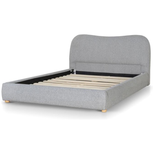 Diaz King Bed Frame - Storm Grey by Interior Secrets - AfterPay Available