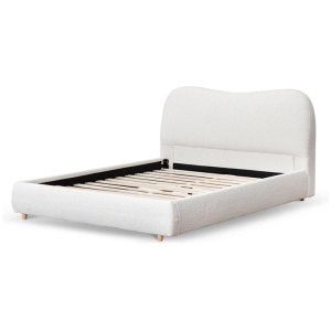 Diaz Queen Bed Frame - Cream White by Interior Secrets - AfterPay Available