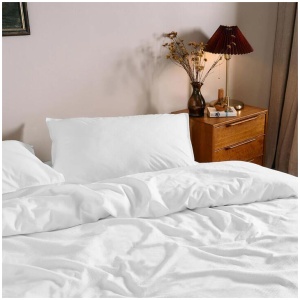 Dickies Cotton Waffle Texture Quilt Cover Set White Queen