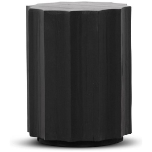 Dilara Recycled Side Table - Full Black by Interior Secrets - AfterPay Available