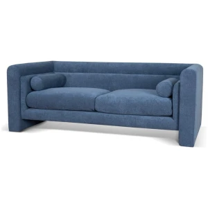 Dilipa 2 Seater Fabric Sofa - Navy Blue by Interior Secrets - AfterPay Available