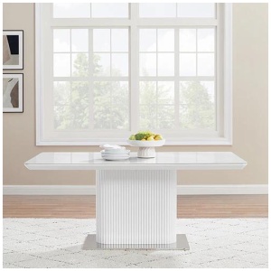 Dining Table Ceramic Table Top MDF Stainless Steel feet