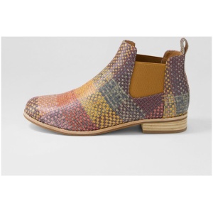 Django & Juliette Arlyne Dj Autumn Multi Leather Autumn Multi Boots Womens Shoes Ankle Boots