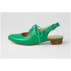 Django & Juliette Erens Dj Bright Emerald Leather Bright Emerald Shoes Womens Shoes Casual Flat Shoes