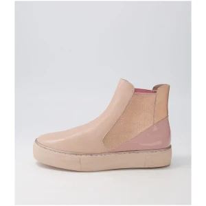 Django & Juliette Famelia Dj Cafe Pink Multi Cafe Pink Boots Womens Shoes Casual Ankle Boots