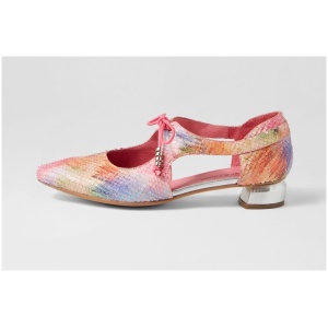 Django & Juliette Farlia Dj Rainbow Cut Leather Rainbow Shoes Womens Shoes Dress Flat Shoes
