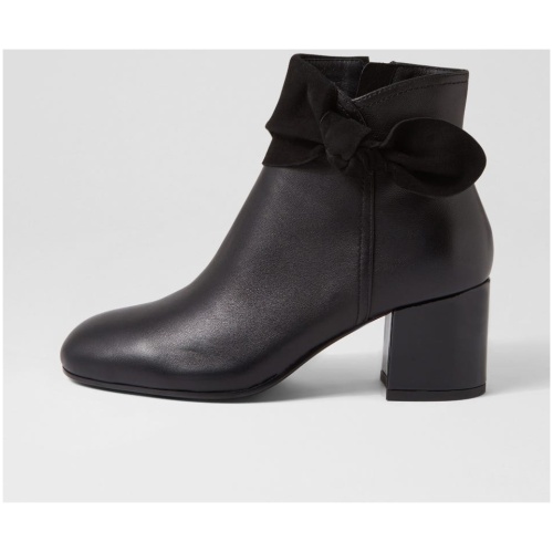 Django & Juliette Fausto Dj Black Mix Black Boots Womens Shoes Ankle Boots
