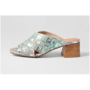 Django & Juliette Firey Dj Khaki Croc Print Leather Khaki Croc Print Sandals Womens Shoes Casual Heeled Sandals