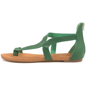 Django & Juliette Jackson Lrg Emerald Leather Emerald Sandals Womens Shoes Casual Sandals Flat Sandals