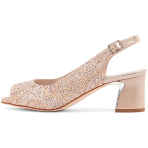 Django & Juliette Jujun Dj Nude Shimmer Mix Nude Shimmer Sandals Womens Shoes Dress Heeled Sandals