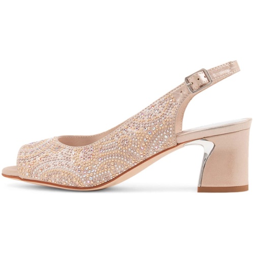 Django & Juliette Jujun Dj Nude Shimmer Mix Nude Shimmer Sandals Womens Shoes Dress Heeled Sandals