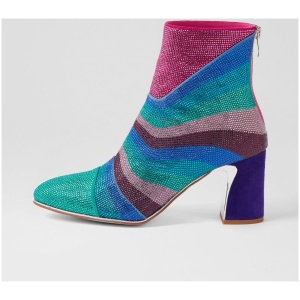 Django & Juliette Kaxxi Dj Purple Multi Purple Boots Womens Shoes Ankle Boots