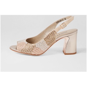 Django & Juliette Kinkade Dj Champagne Multi Champagne Sandals Womens Shoes Heeled Sandals
