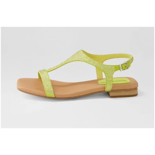 Django & Juliette Parah Dj Pistachio Suede Pistachio Sandals Womens Shoes Casual Sandals Flat Sandals