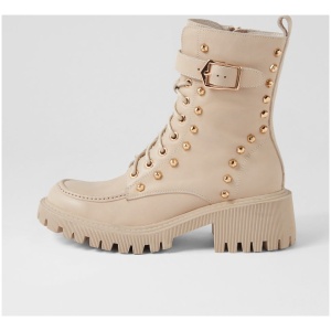 Django & Juliette Qolta Dj Almond Leather Almond Boots Womens Shoes Ankle Boots