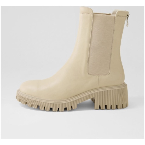Django & Juliette Quendo Dj Almond Leather Almond Boots Womens Shoes Ankle Boots