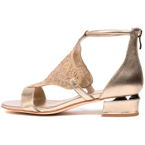 Django & Juliette Tomika Dj Champagne Champagne Multi Champagne Champagne Sandals Womens Shoes Dress Heeled Sandals