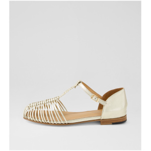 Django & Juliette Uguys Dj Pale Gold Leather Pale Gold Shoes Womens Shoes Casual Flat Shoes