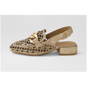 Django & Juliette Vooper Dj Gold Crackle Leather Gold Crackle Shoes Womens Shoes Casual Heeled Shoes